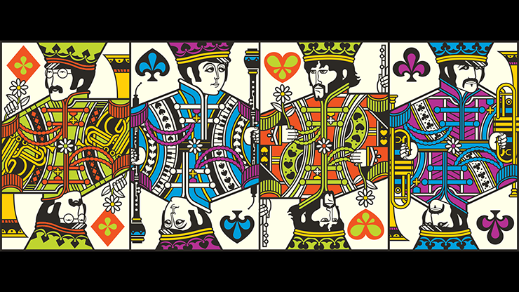 The Beatles (Orange) Playing Cards by theory11